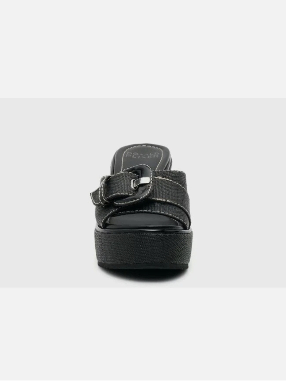 Donald Pliner Women's Ivor Raffia Wedge Sandal Size 7.5M Black New Without Box - Picture 16 of 16